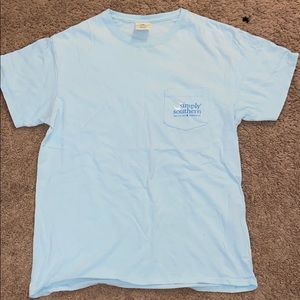 Simply southern light blue t shirt